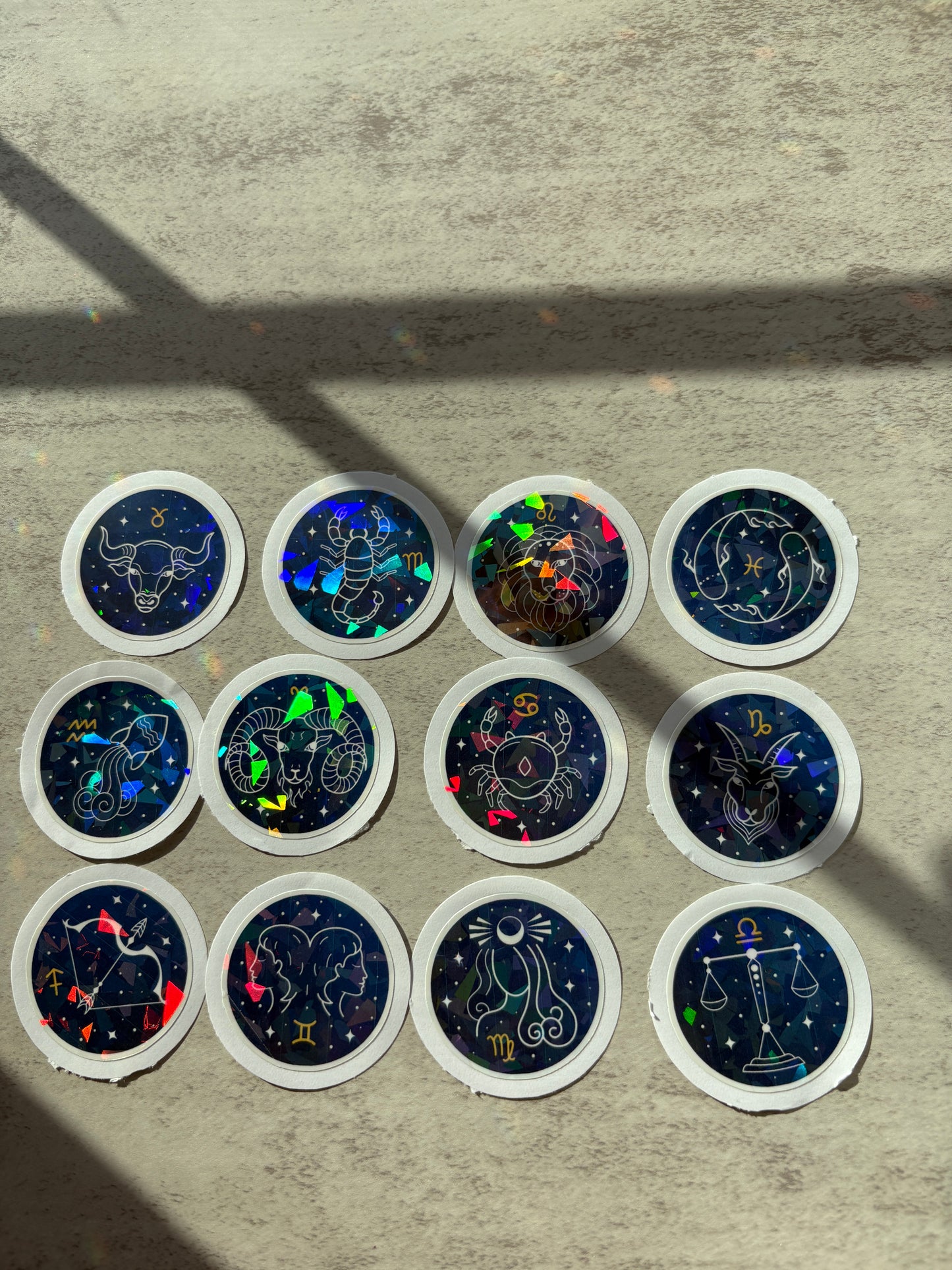 Zodiac Holographic Sticker Pack