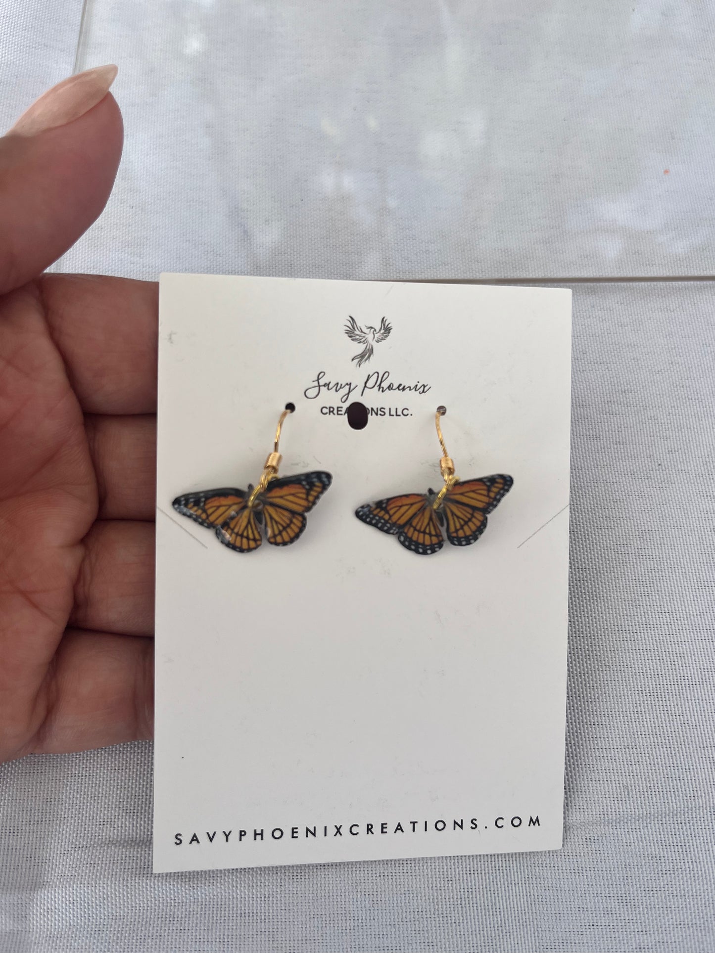 Monarch Resin Earrings