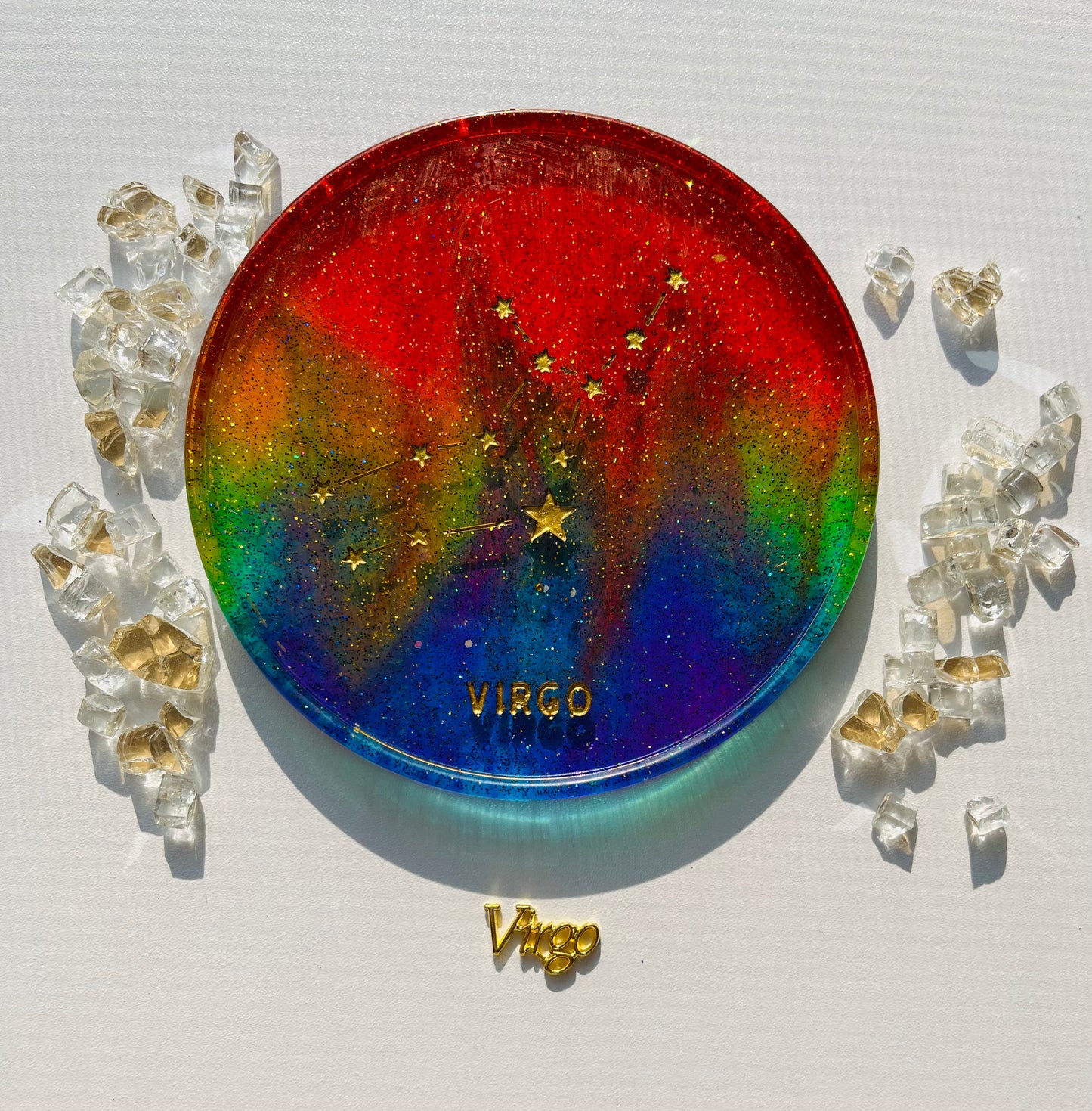 Rainbow Zodiac Coasters