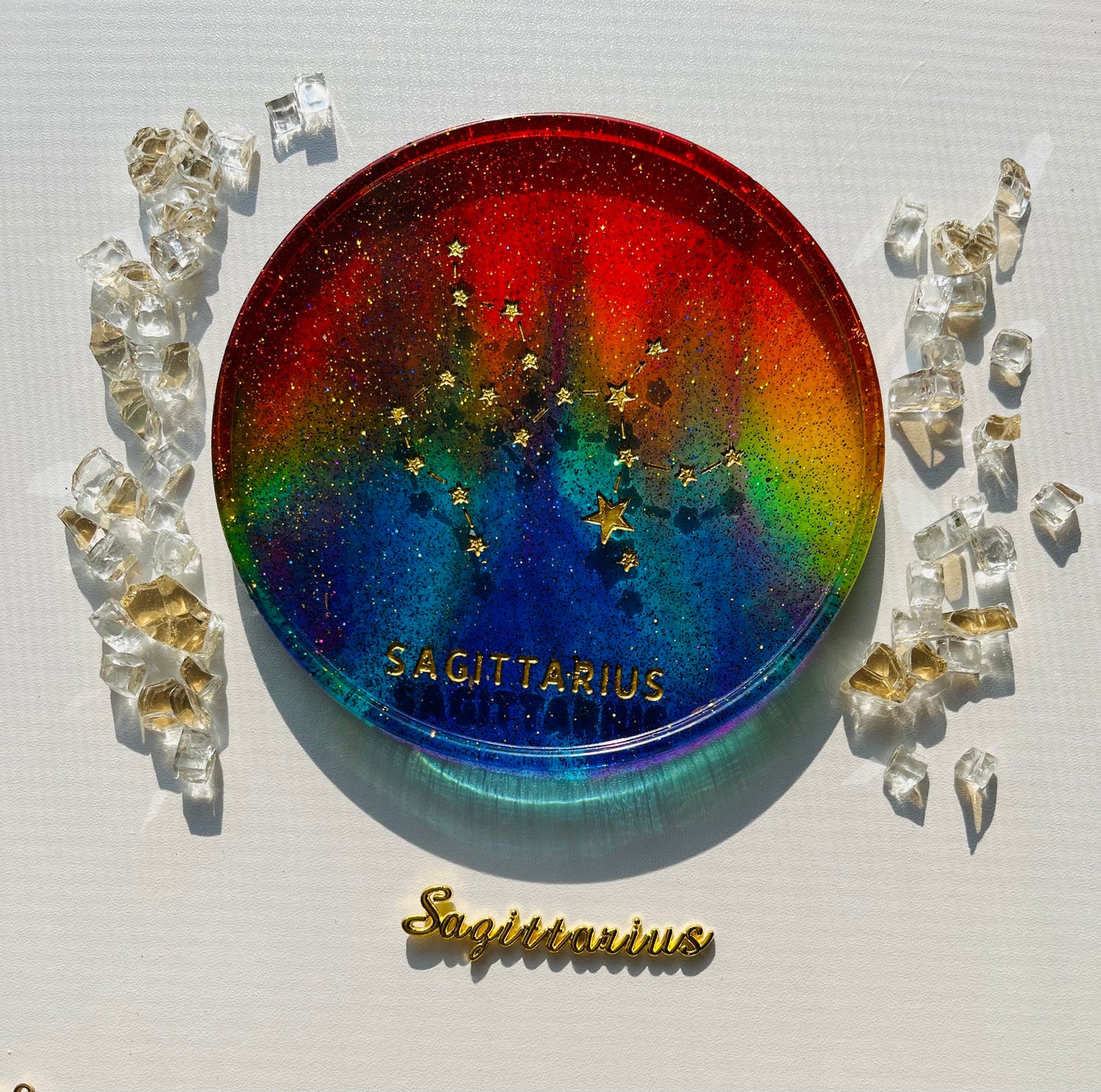 Rainbow Zodiac Coasters