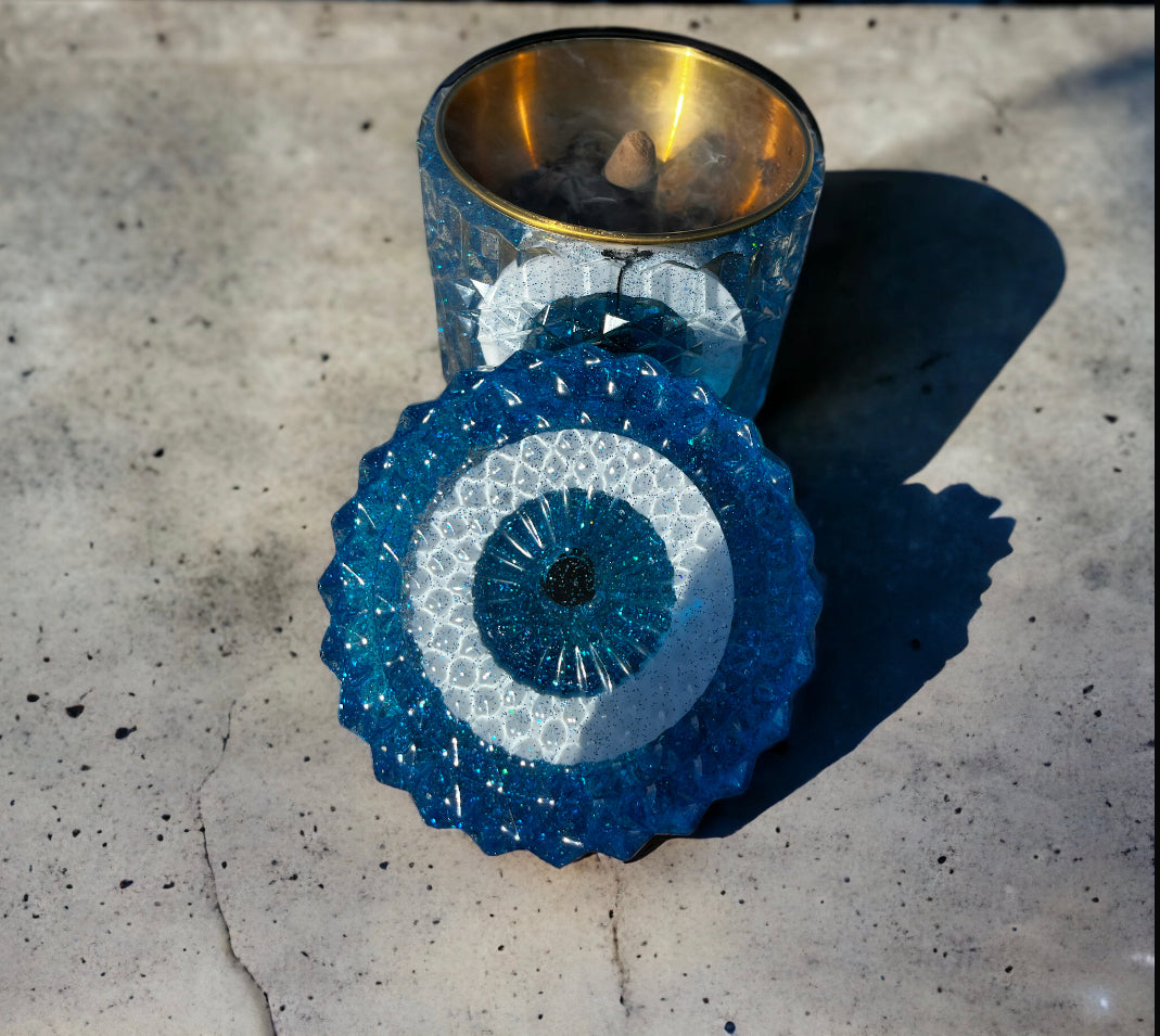 Evil Eye Burner Jar