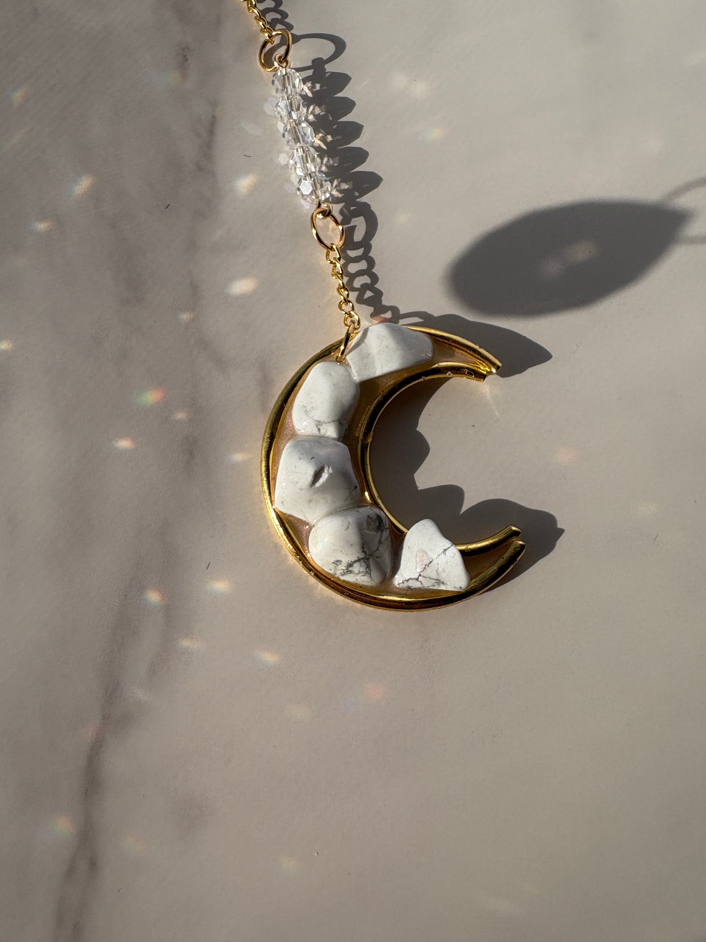 Crescent Moon Jeweled Mini Sun Catchers