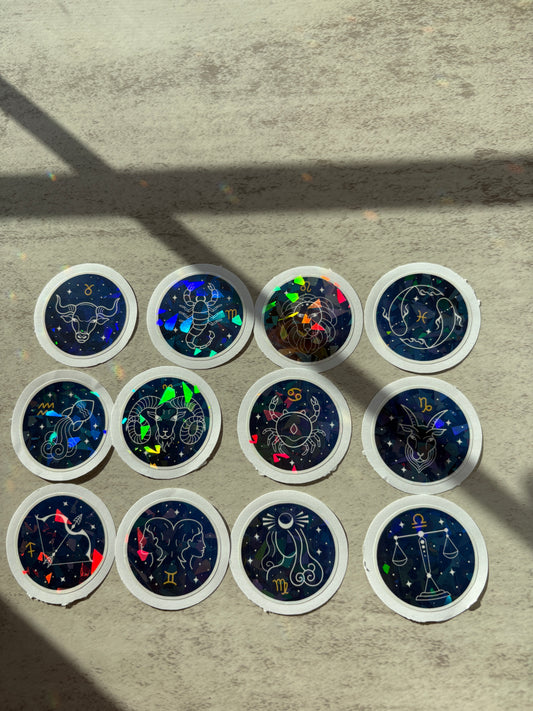 Zodiac Holographic Sticker Pack