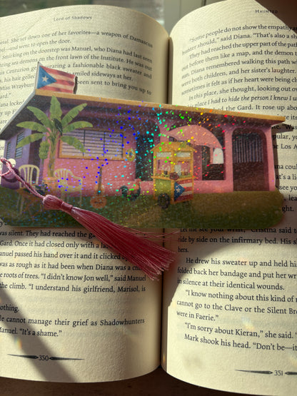 Puerto Rico Inspired Holographic Bookmark